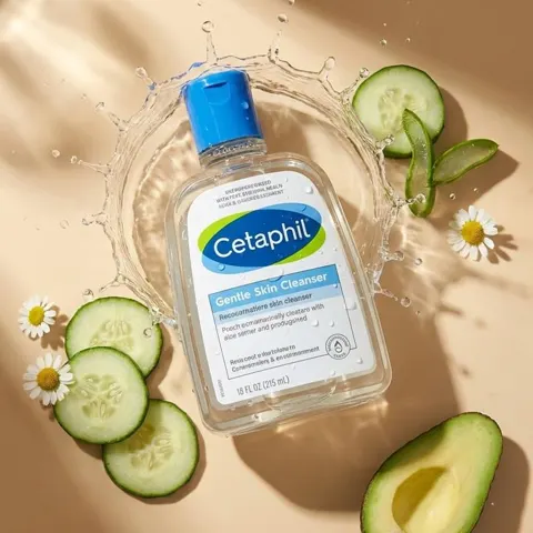 Luxury skincare dew splash