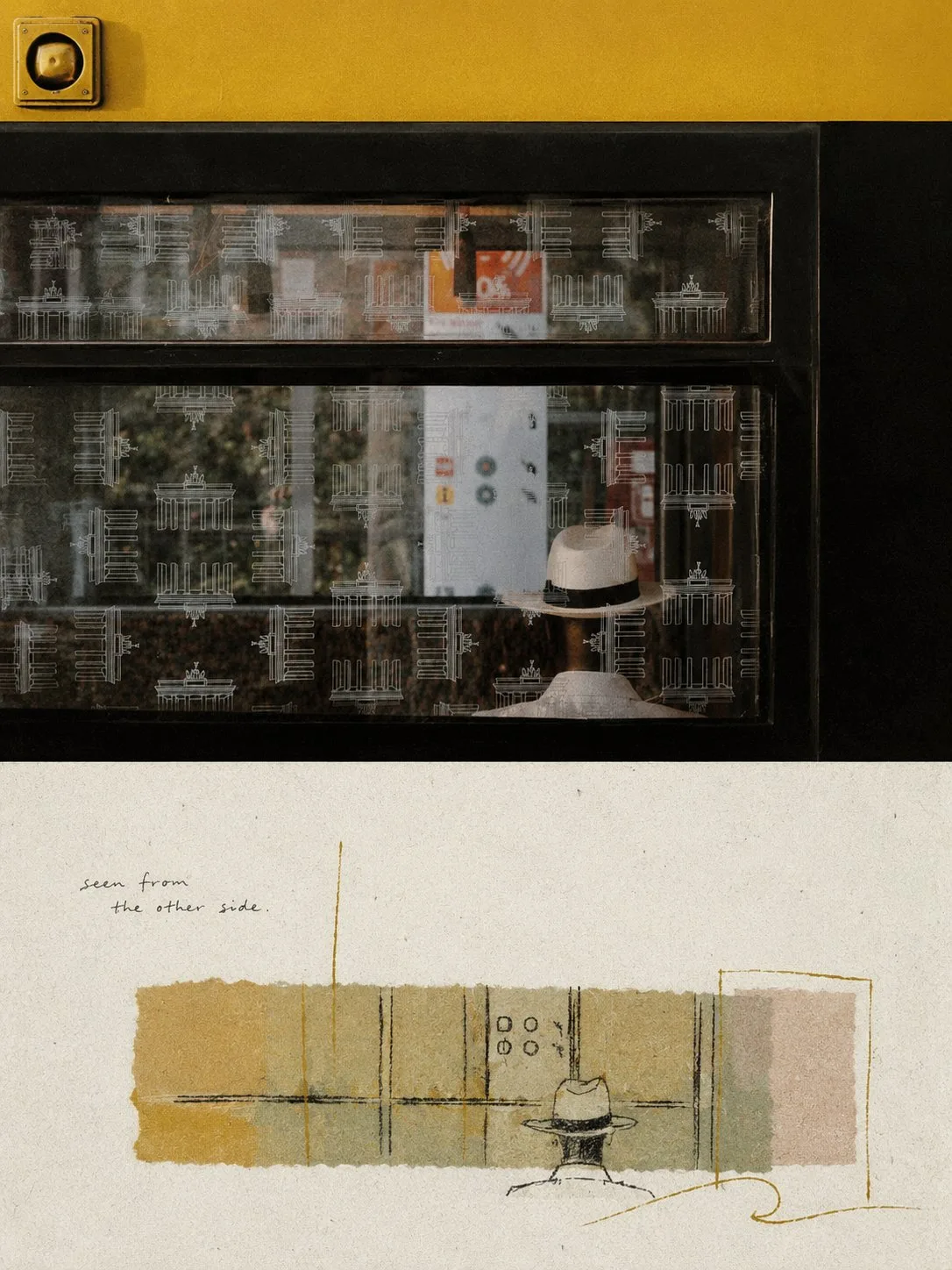 Minimalist collage art magazine poster prompt — Sonra