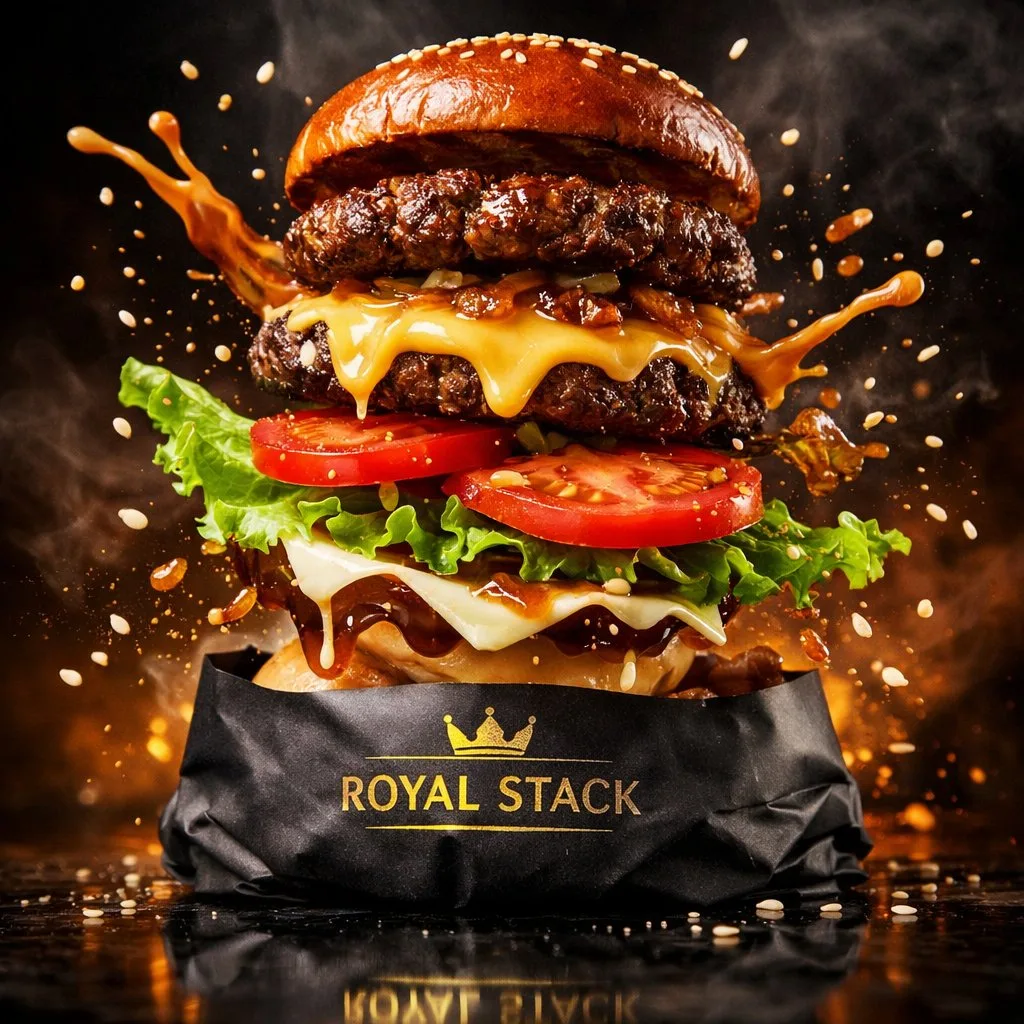 Luxury royal burger explosion — Sonra