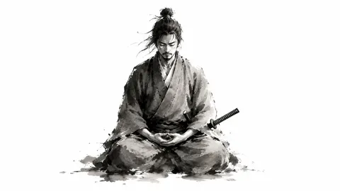 Japanese sumi e ink painting minimalist prompt