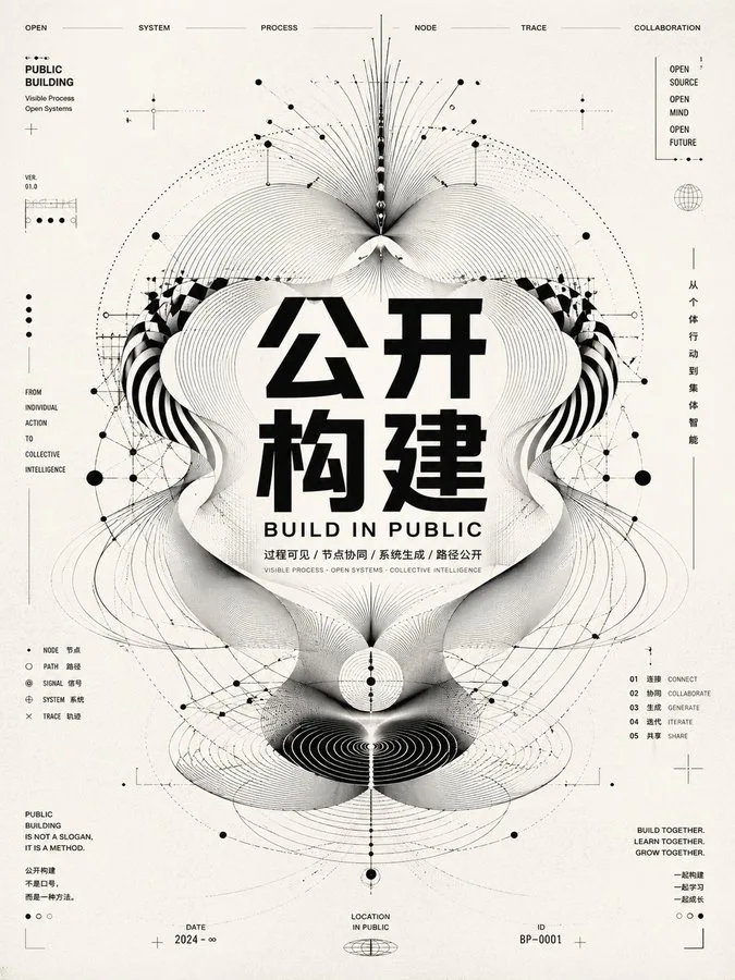 Monochrome optical poster — Sonra