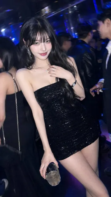 Ccd flash nightclub portrait east asian woman