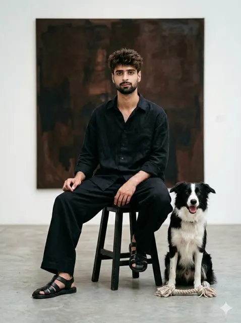 Minimalist gallery youth dog