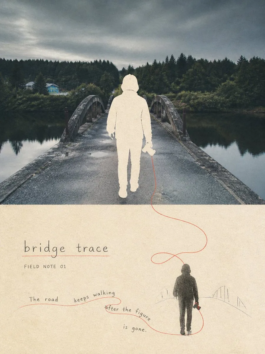 Stitch travel memory negative space poster — Sonra