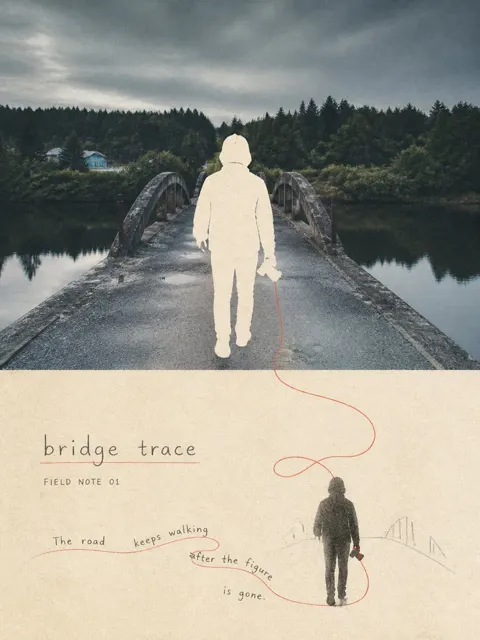 Stitch travel memory negative space poster