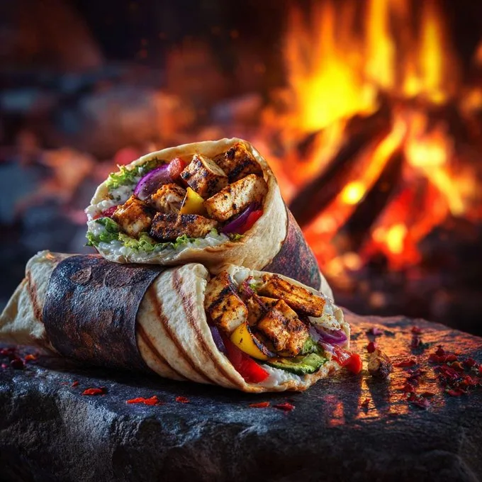 Grilled wraps cinematic feast — After