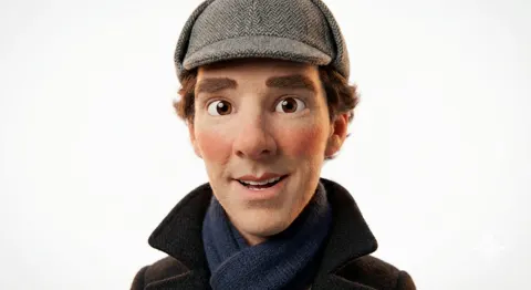 Pixar style 3d claymation character