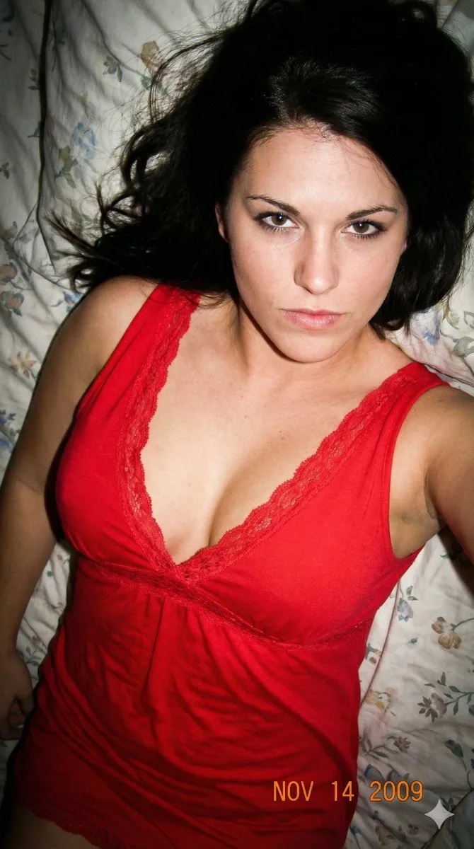 Retro ccd flash red nightdress — After