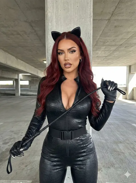 Batmobile wild latex catwoman