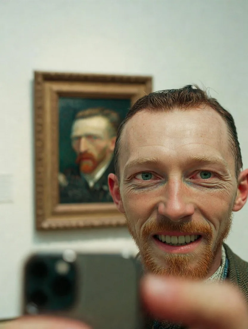 Vincent van gogh time travel selfie — Sonra