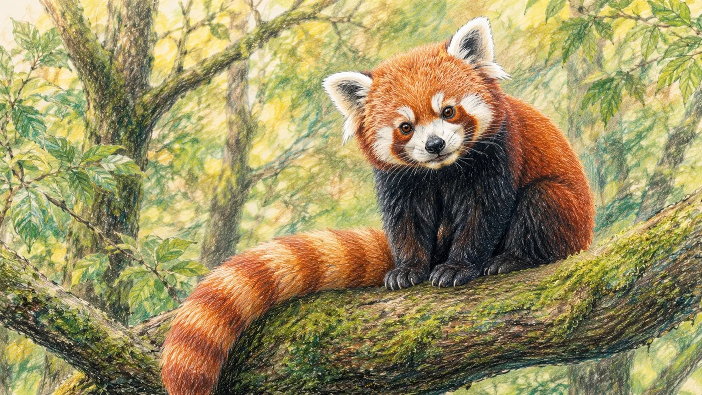 Hand drawn colored pencil illustration — Sonra