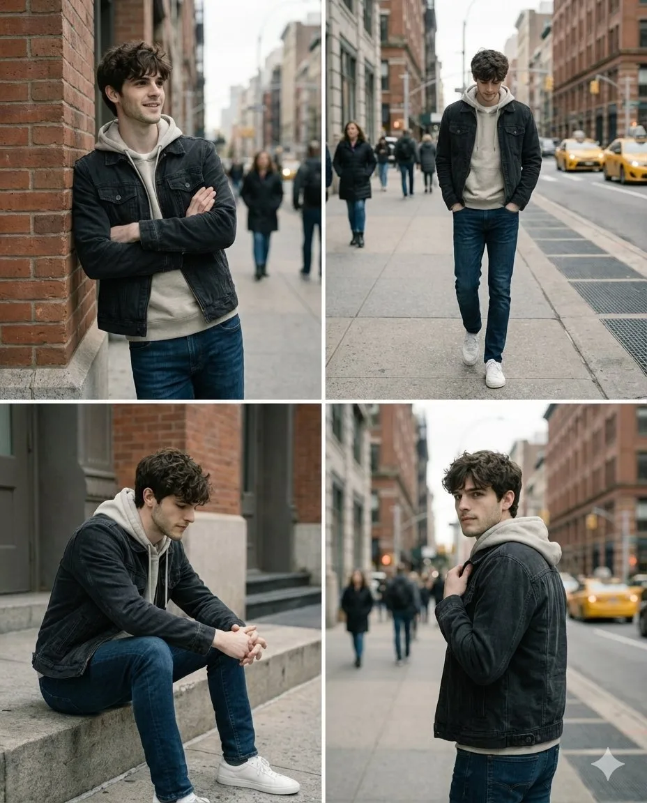 Street lighting natural portrait — Sonra