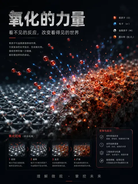 The power of oxidation art exhibition poster