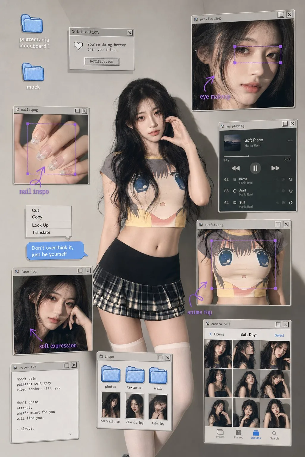 Creative digital collage ui moodboard poster — After