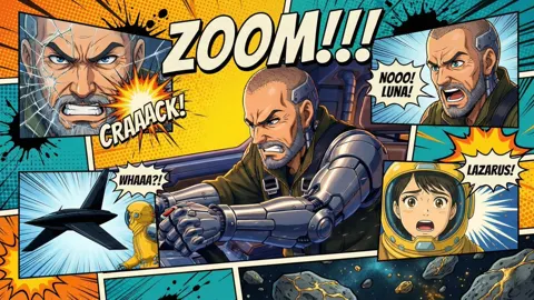 Space miner desperate chase poster