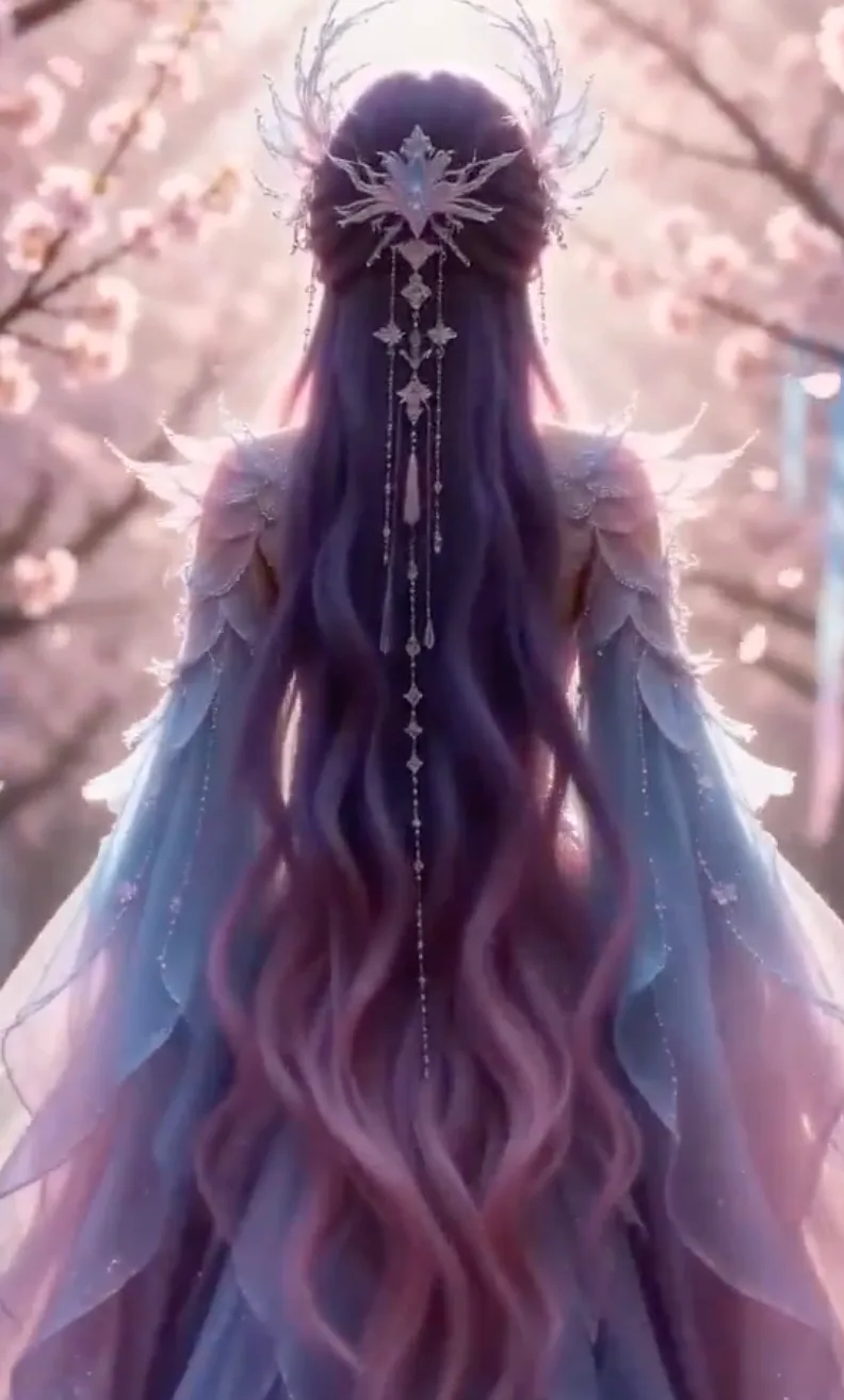 Dreamy peach forest dancing fairy — Sonra