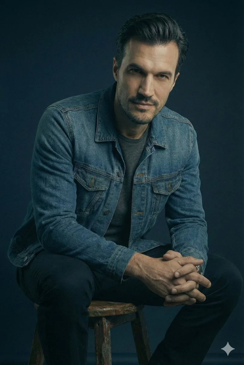 Midnight blue denim fashion — After