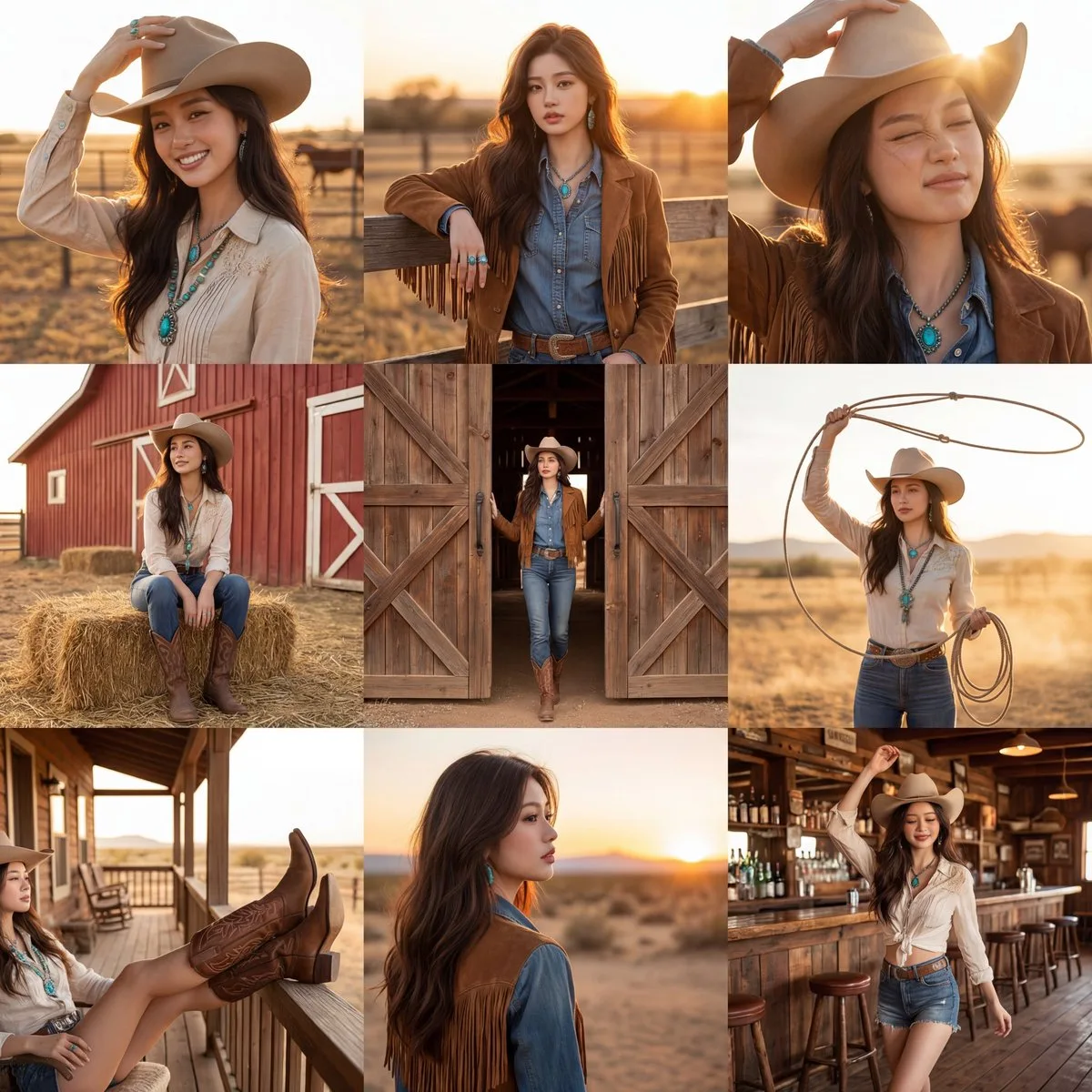Wild west nine grid — After