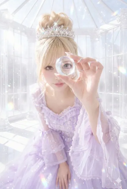 Inverted world in crystal ball