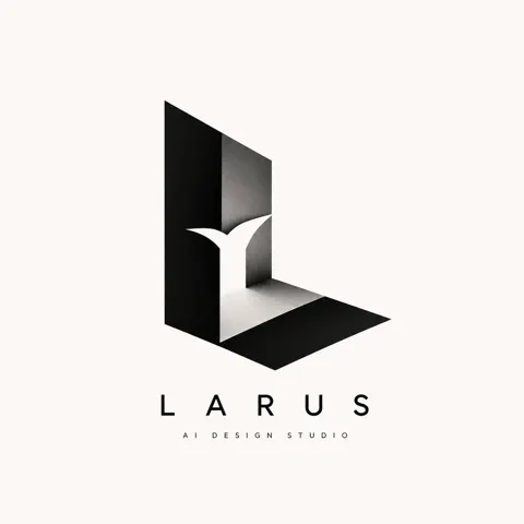Minimalist high end letter optical illusion logo