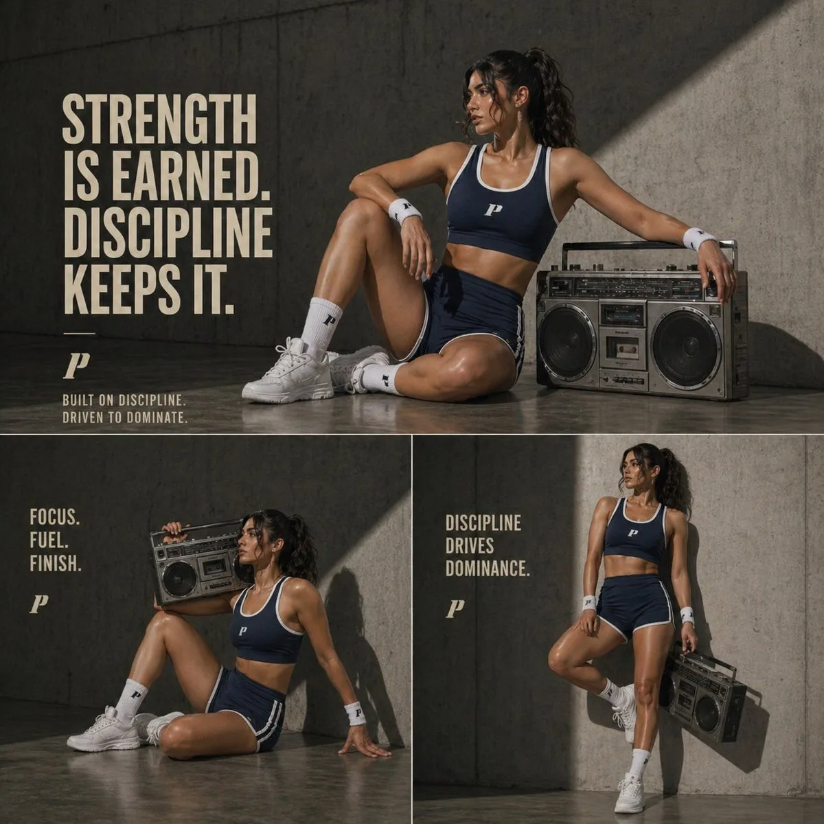 Minimal studio sports campaign — Sonra