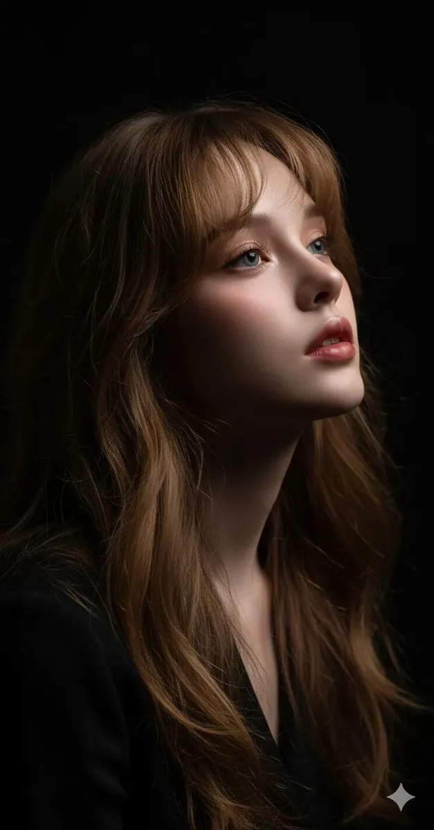 Cinematic dark portrait girl — Sonra