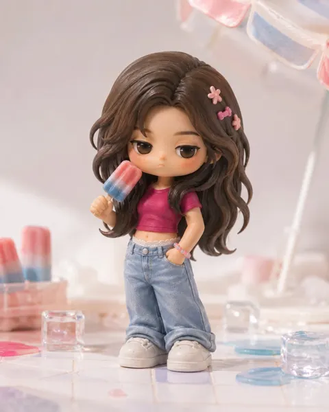 Pop mart hirono style custom vinyl toy