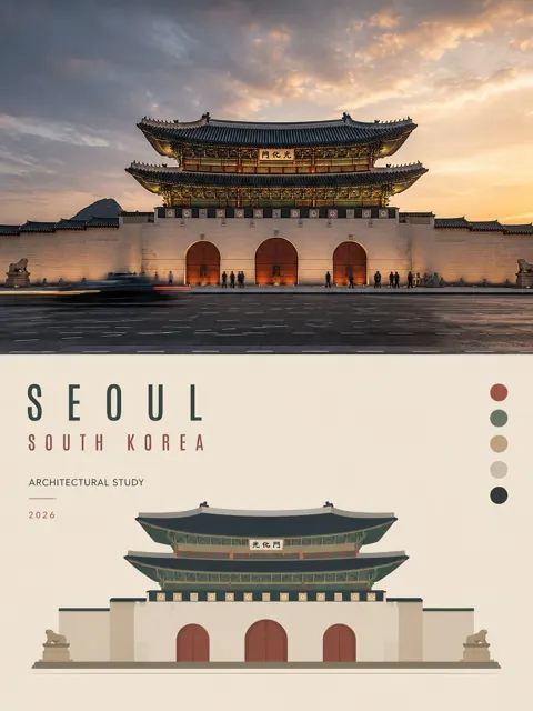 Premium minimalist travel poster design