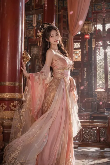 Tang hanfu beauty palace