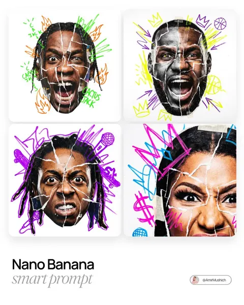 Urban street trendy caricature