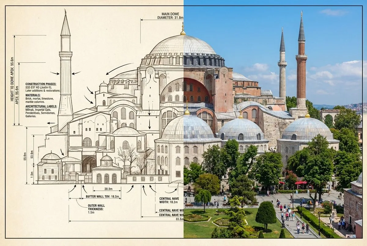 Hagia sophia blueprint reality — After