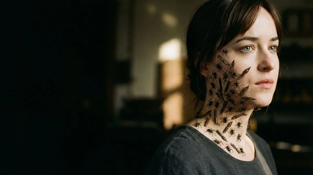 Surreal ink parasite portrait — Sonra