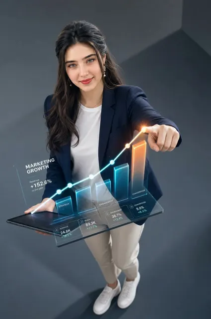Professional commercial graphic design composite