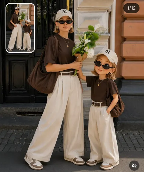 Luxury fashion mini me ai transformation