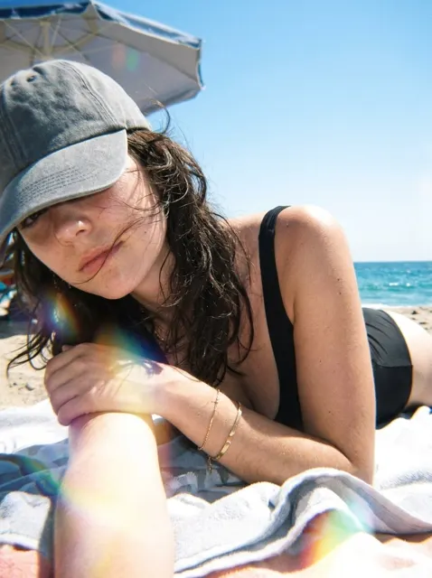 Ultra realistic beach selfie portrait