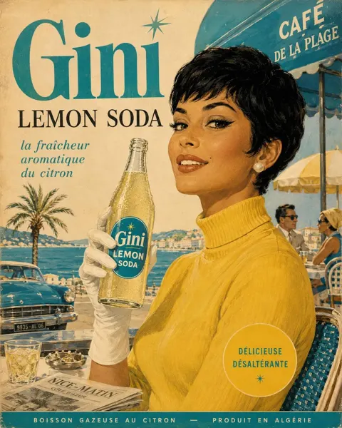 Authentic 1960s american advertising poster