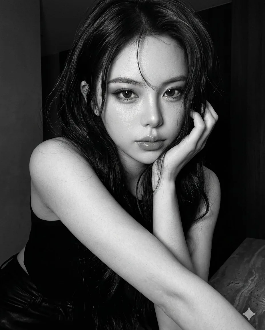 Iphone 17 pro hyper realistic monochrome portrait — After