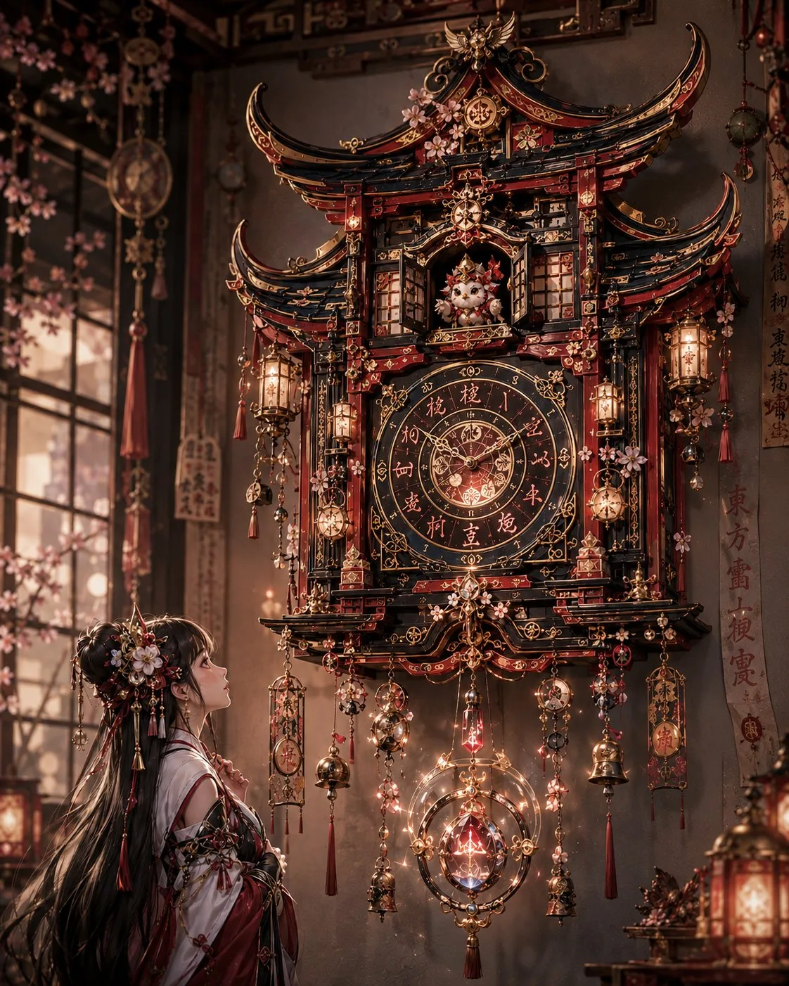 High end illustration style cuckoo clock design — Sonra