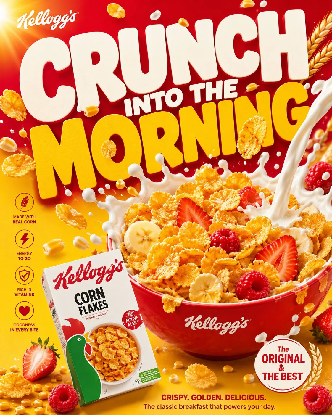 Golden morn fmcg poster campaign system — Sonra