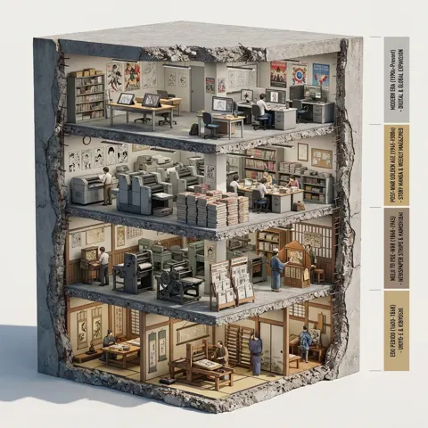 Manga evolution cutaway
