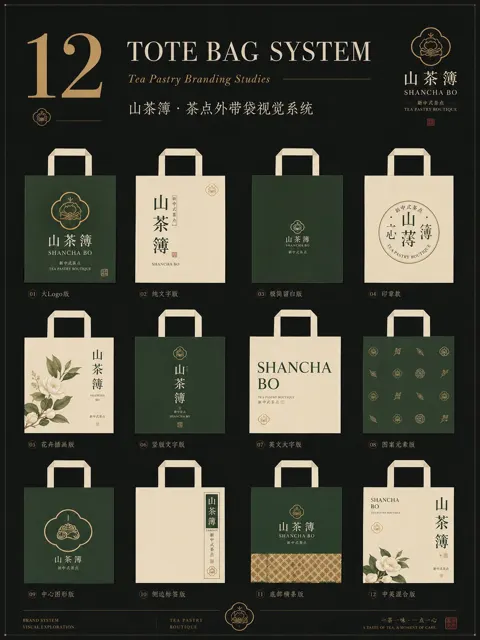 Restaurant brand packaging paper bag proposal