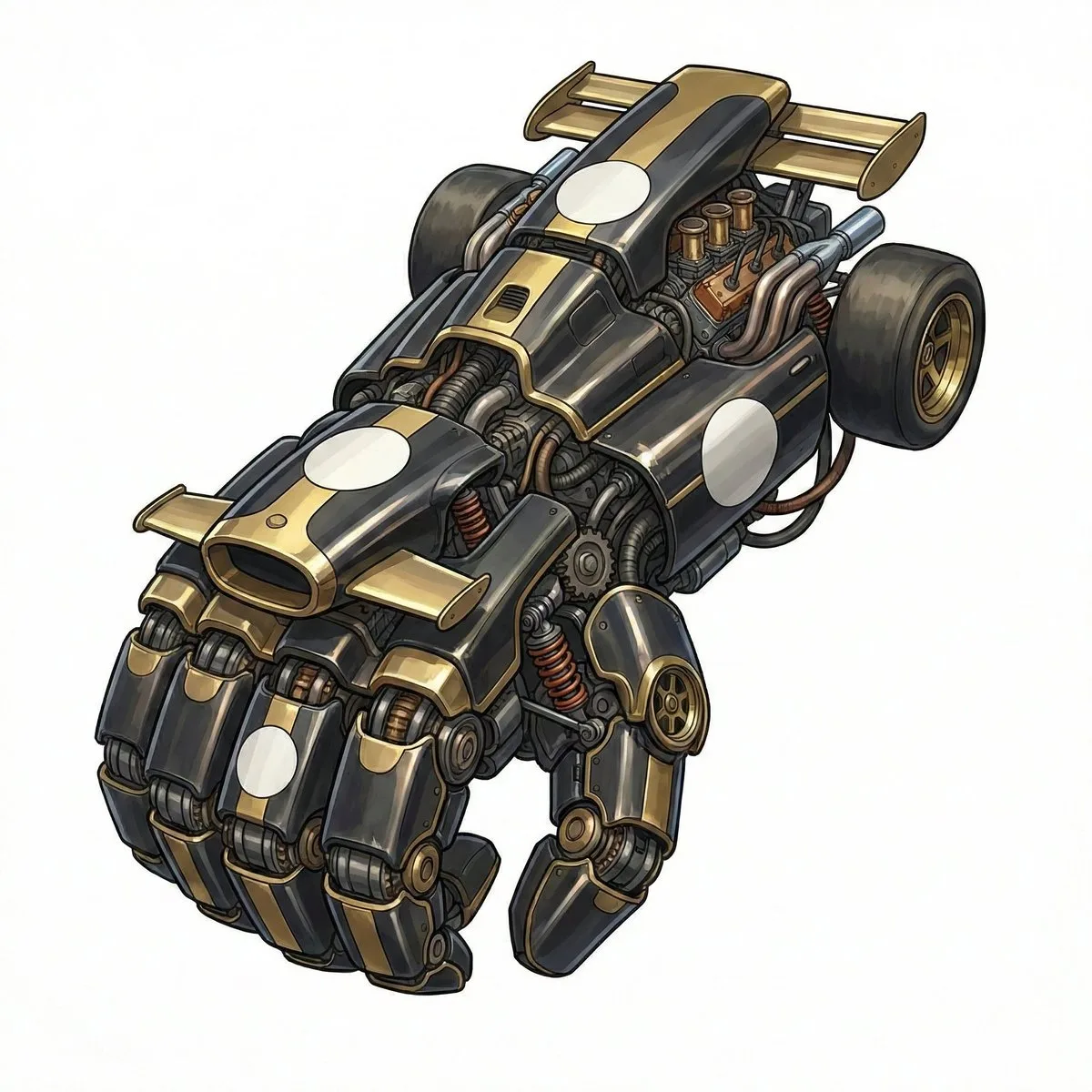 Racing car gauntlet — After