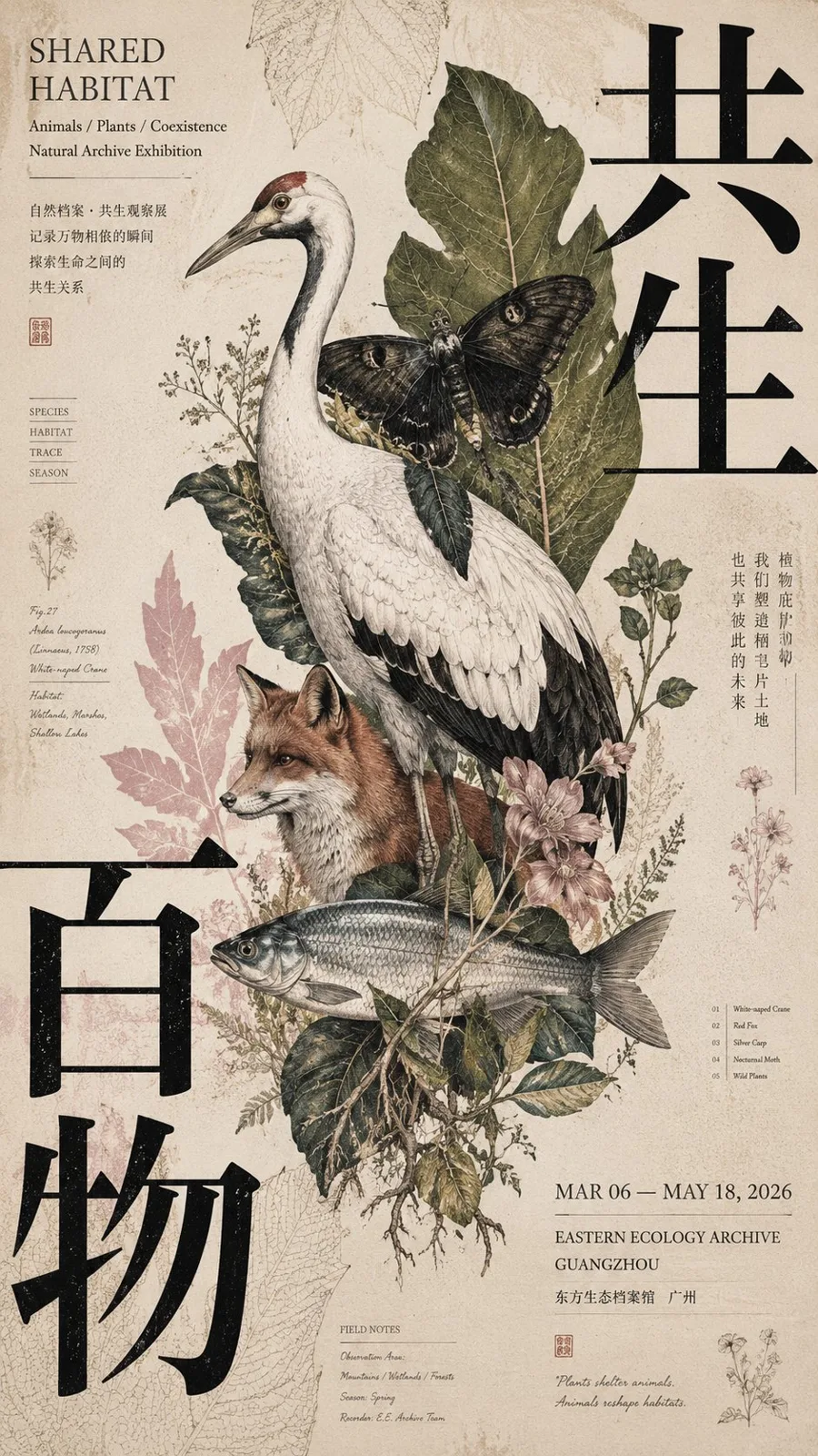 Corner pressure composition cultural exhibition poster — Sonra