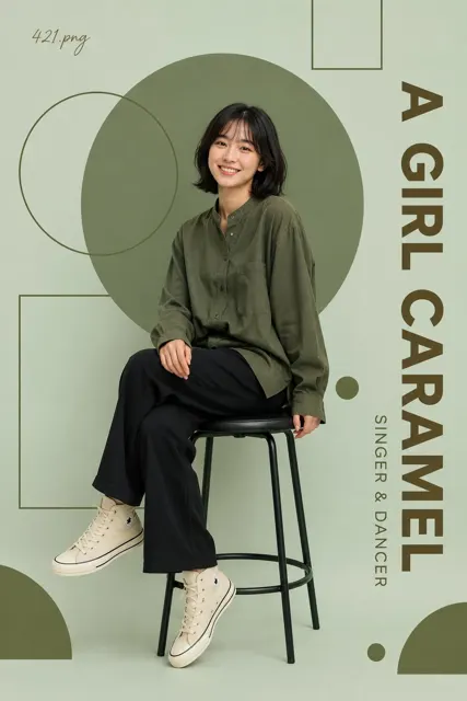 Premium minimalist editorial portrait poster