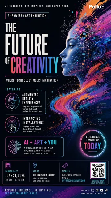 Ai art exhibition poster