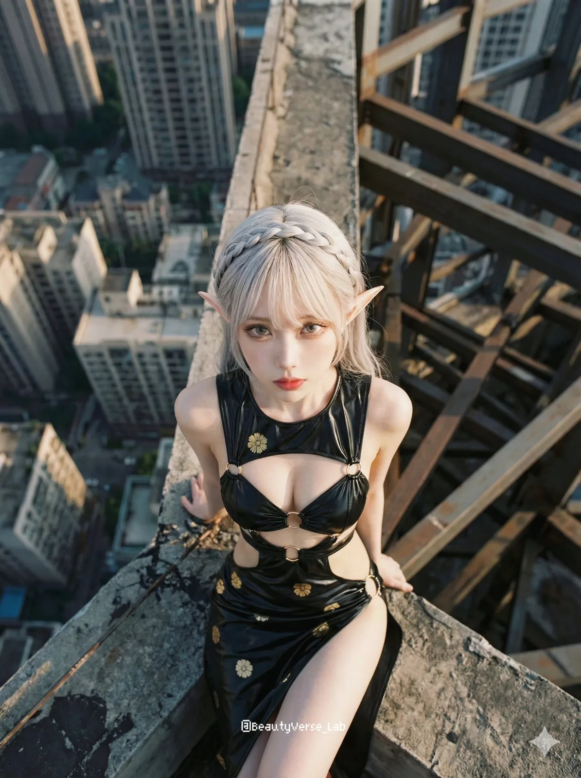 Rooftop intense gaze — Sonra