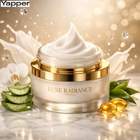 Luxury cream spiral ad