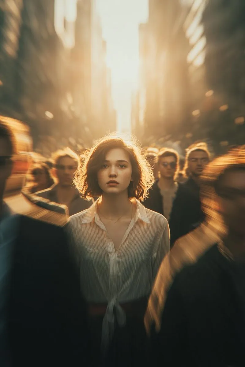 Still shadow in crowd — Sonra