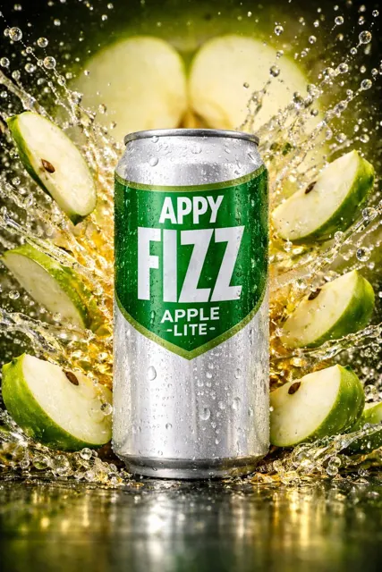 Iced apple soda splash