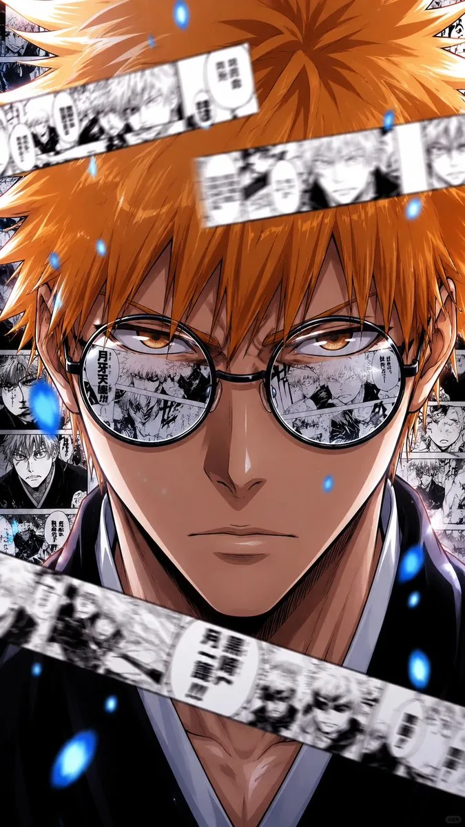 Ultra detailed shonen bleach style poster — Sonra
